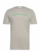 Copenhagen Print Tee S/s Lindbergh Grey