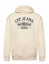 Big Logo Hoodie Lee Jeans Cream