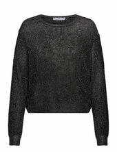 Crewneck Lurex Sweater Mango Black