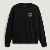 Langærmede T-shirts Vans  Cafe  Ls