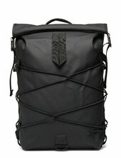 Trail Cord Rolltop Backpack W3 Rains Black