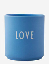 Favourite Cup Love & Friendship Design Letters Blue