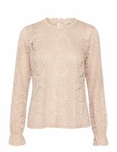Crtiley Lace Blouse Cream Pink