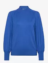 Msilma Mock Neck Pullover Minus Blue