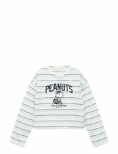 Snoopy Embroidered T-shirt Mango Blue