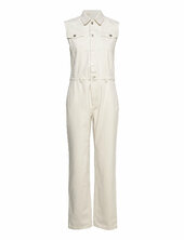 Julia Rigid Denim Jumpsuit Wood Wood Cream