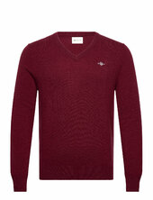 Extrafine Lambswool V-neck Gant Red