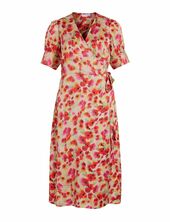 Vinaria S/s Wrap Midi Dress/dc/su Vila Red