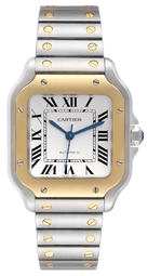 Cartier Herreur W2sa0016 Santos De Sølvfarvet/stål