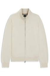 Strikket Bomuldscardigan Med Broderet Logo