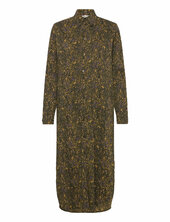 Crinckle Pop Zindi Dress Aop Mads Nørgaard Khaki