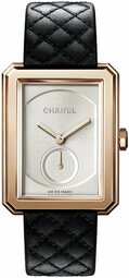 Chanel Dameur H6589 Boy-friend Sølvfarvet/læder