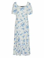 Vmmymilo Ss 7/8 Dress Wvn Ga Vero Moda White