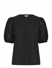 Bysummer Puff Sleeve Tee - B.young Black