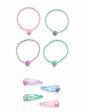 Pack Of Hairpins And Hair Bands Mango Pink