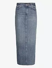 Back Slit Maxi Skirt Lee Jeans Blue