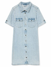 Vmjennie Ss Short Denim Dress Ga Noos Vero Moda Blue