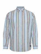 Crinkled-stripe Regular Fit Shirt Scotch & Soda Blue