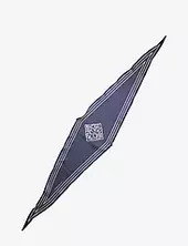 Rosea Diamond Scarf Becksöndergaard Navy
