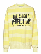 Compact Cotton Atli Sweatshirt Aop Mads Nørgaard Yellow