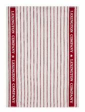 Striped Org Cotton Terry Kitchen Towel Lexington Home Red