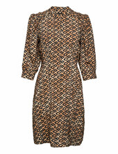 Printed Fitted Button-through Dress Scotch & Soda Patterned