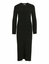 Vikerry O-neck L/s Knit Maxi Dress-noos Vila Black