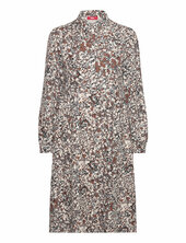 Patterned Shirt Dress Esprit Collection Brown