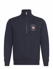 Print Half Zip Gant Navy