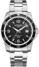 Roamer Monza Herreur 862844-41-55-20 Nautic 100 Sort/stål Ø43 Mm