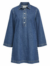 Objharlow L/s Shirt Dress E Div Object Blue