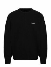 Logo Relaxed Knit Sweater Han Kjøbenhavn Black