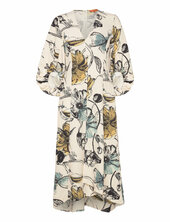 Three-quarter Sleeve Midi Dress, 22 Stine Goya Patterned