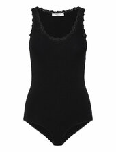 Silk Bodystocking W/ Lace Rosemunde Black