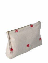 Daisy Nola Makeup Bag 23x5x15 Cm Sand/red Juna Beige