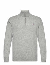 Superfine Lambswool Half Zip Gant Grey