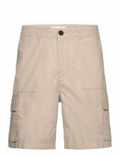 Flint Wide Slub Yarn Shorts - Gots/ Knowledge Cotton Apparel Beige