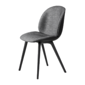 Gubi Beetle Spisebordstol Plastik Ben Front Polstret I Plain 0023