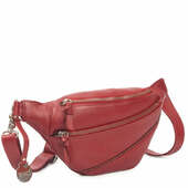 Style Ghita I Bordeaux/mørkerød Læder (kun ét Stk. På Lager): Flot, Cool Bumbag I Mellemstørrelse M. Flot Lynlåsdetalje