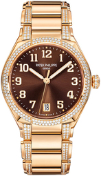 Patek Philippe Dameur 7300/1201r/010 Twenty-4 Brun/18 Karat Rosa Guld