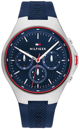 Tommy Hilfiger Herreur 1792057 Justin Blå/gummi Ø44 Mm