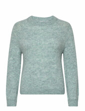 Vijamina O-neck L/s Knit Top - Noos Vila Blue
