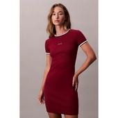 Korte Kjoler Calvin Klein Jeans  Ss Color Block Cotton Ri