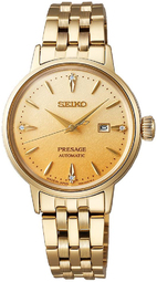 Seiko Dameur Sre018j1 Presage Guld/gul Guldtonet Stål Ø30.3 Mm