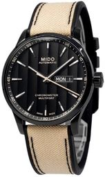 Mido Herreur M038.431.37.051.09 Multifort Sort/gummi Ø42 Mm