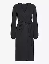 Catjaiw Wrap Dress Inwear Black
