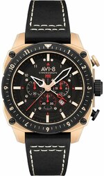 Avi-8 Herreur Av-4100-06 Hawker Hunter Sort/læder Ø43 Mm