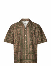 Relaxed Fit Placed Aop Shirt Scotch & Soda Patterned