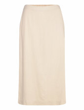 Vmmymilo Hw 7/8 Skirt Wvn Ga Vero Moda Beige