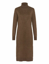 Milasz Roll Neck Long Dress Saint Tropez Brown